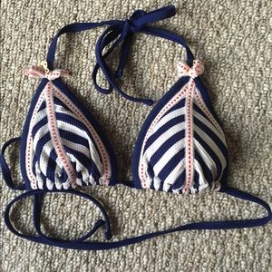 Betsy Johnson bikini top, size medium